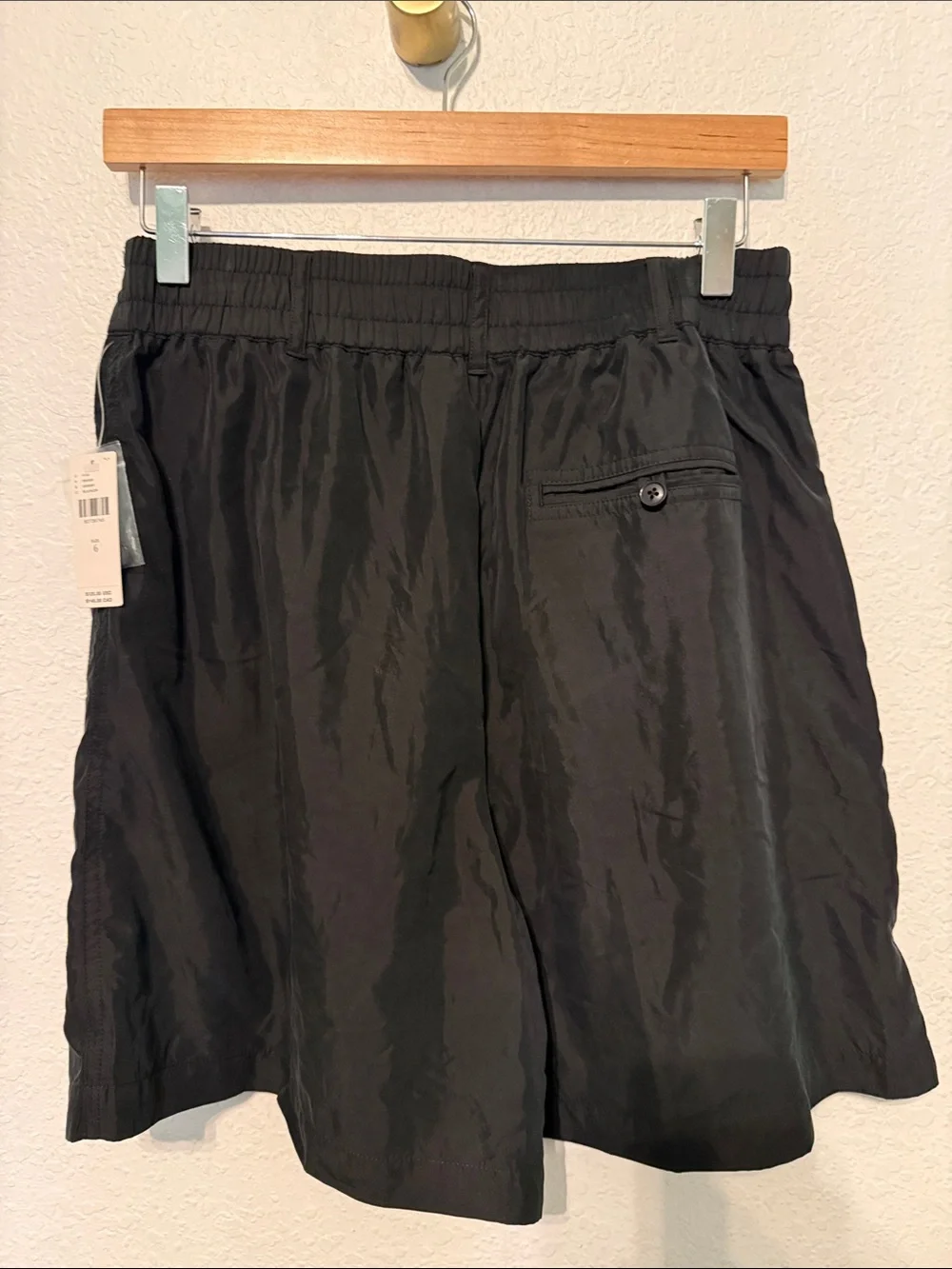 Anthropologie High-Waist Black Tailored Shorts